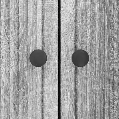Sideboard Grå sonoma-ek 89 x 34,5 x 80 cm Konstruerat trä