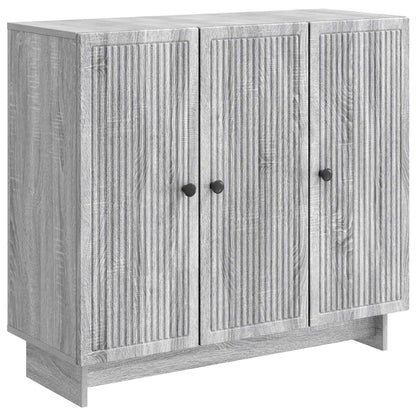 Sideboard Grå sonoma-ek 89 x 34,5 x 80 cm Konstruerat trä