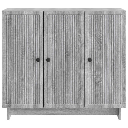 Sideboard Grå sonoma-ek 89 x 34,5 x 80 cm Konstruerat trä