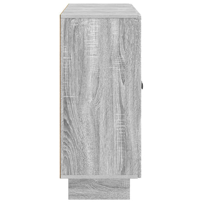 Sideboard Grå sonoma-ek 89 x 34,5 x 80 cm Konstruerat trä