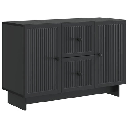 Sideboard med låda Svart 89 x 34,5 x 60 cm Konstruerat trä