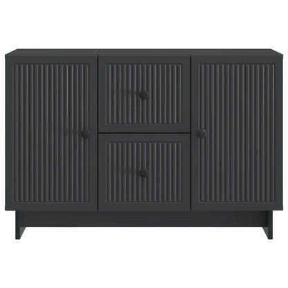 Sideboard med låda Svart 89 x 34,5 x 60 cm Konstruerat trä