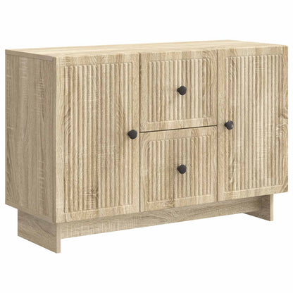 Sideboard med låda Sonoma-ek 89 x 34,5 x 60 cm Konstruerat trä