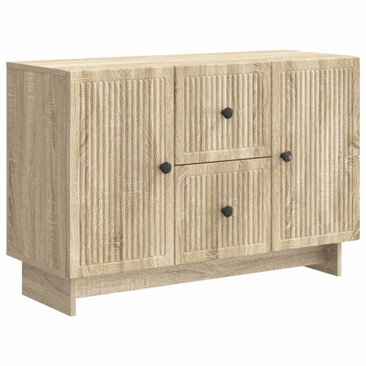 Sideboard med låda Sonoma-ek 89 x 34,5 x 60 cm Konstruerat trä