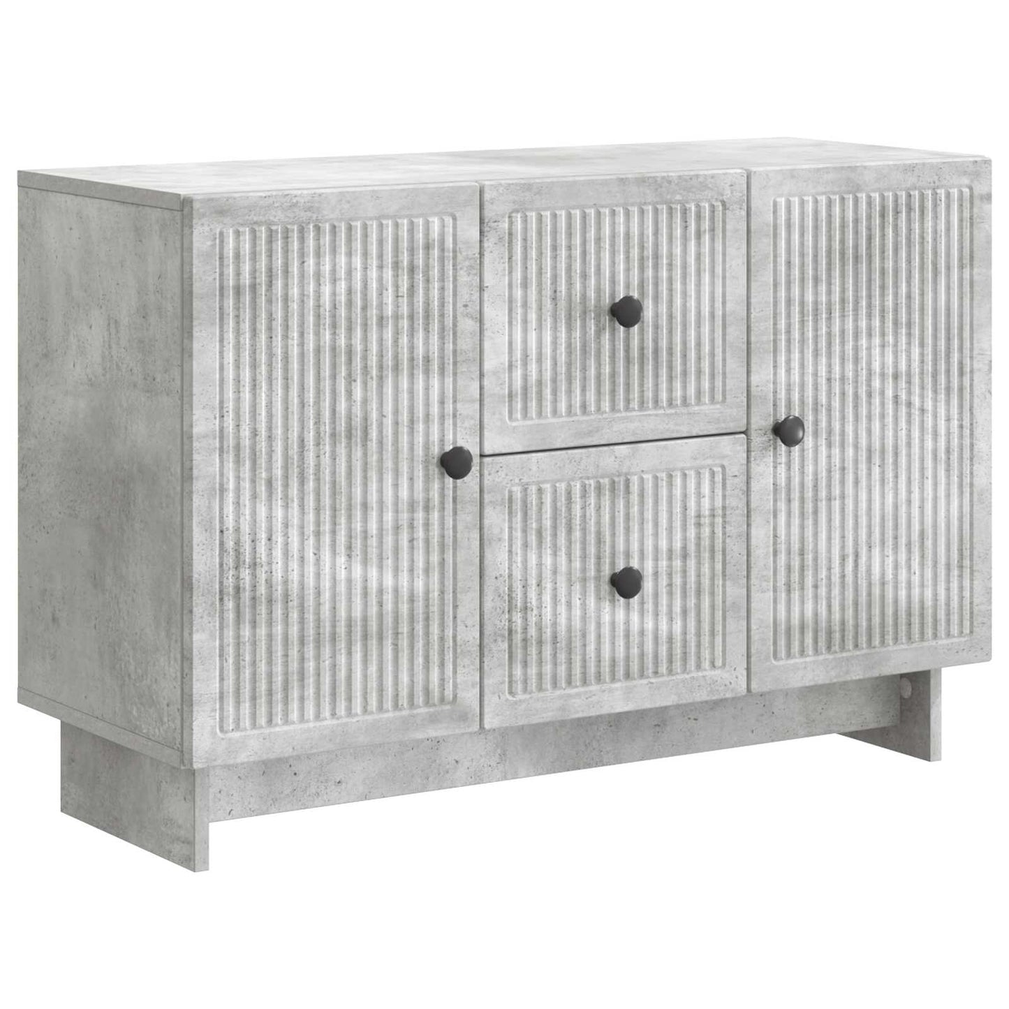 Sideboard med låda Betonggrå 89 x 34,5 x 60 cm Konstruerat trä