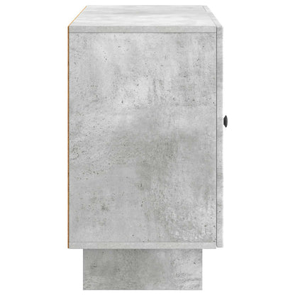 Sideboard med låda Betonggrå 89 x 34,5 x 60 cm Konstruerat trä