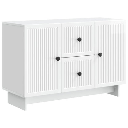 Sideboard Vit högglans 89 x 34,5 x 60 cm Konstruerat trä