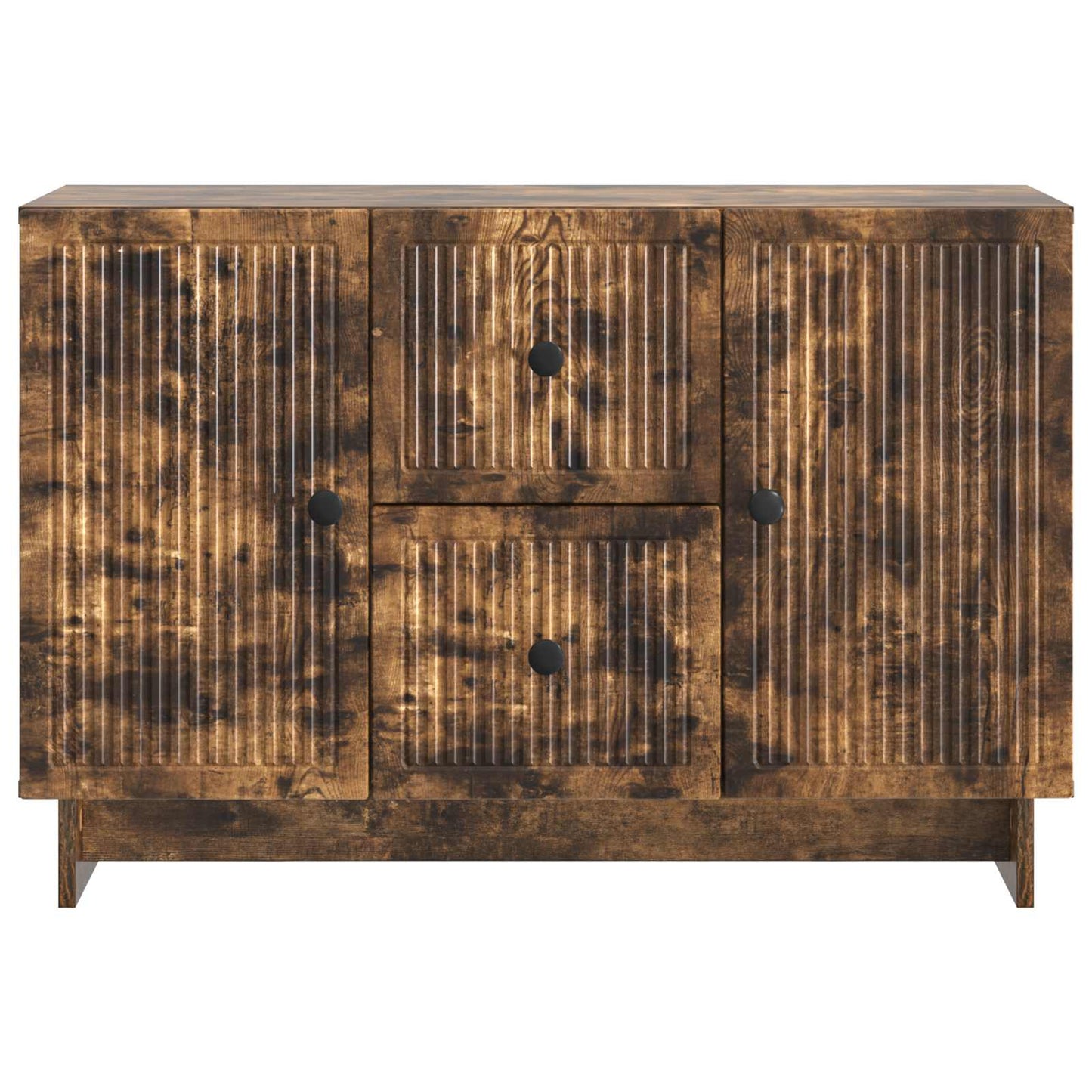 Sideboard med låda Rökt ek 89 x 34,5 x 60 cm Konstruerat trä