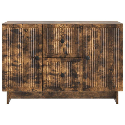 Sideboard med låda Rökt ek 89 x 34,5 x 60 cm Konstruerat trä