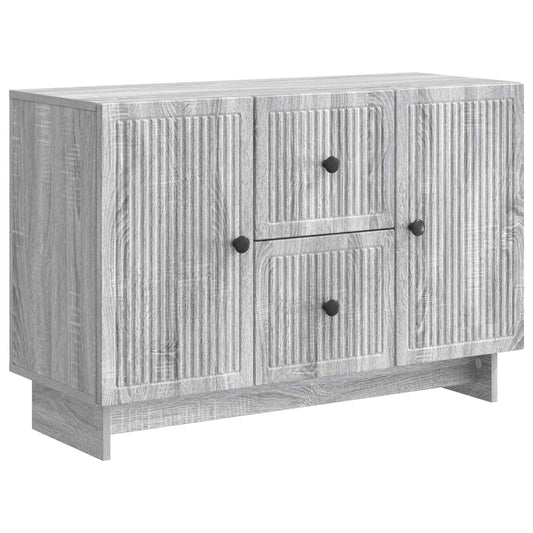 Sideboard Grå sonoma-ek 89 x 34,5 x 60 cm Konstruerat trä