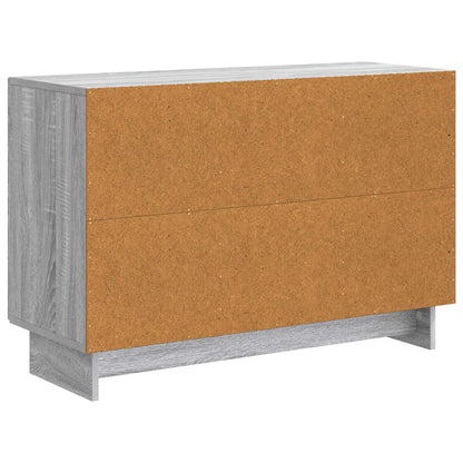 Sideboard Grå sonoma-ek 89 x 34,5 x 60 cm Konstruerat trä