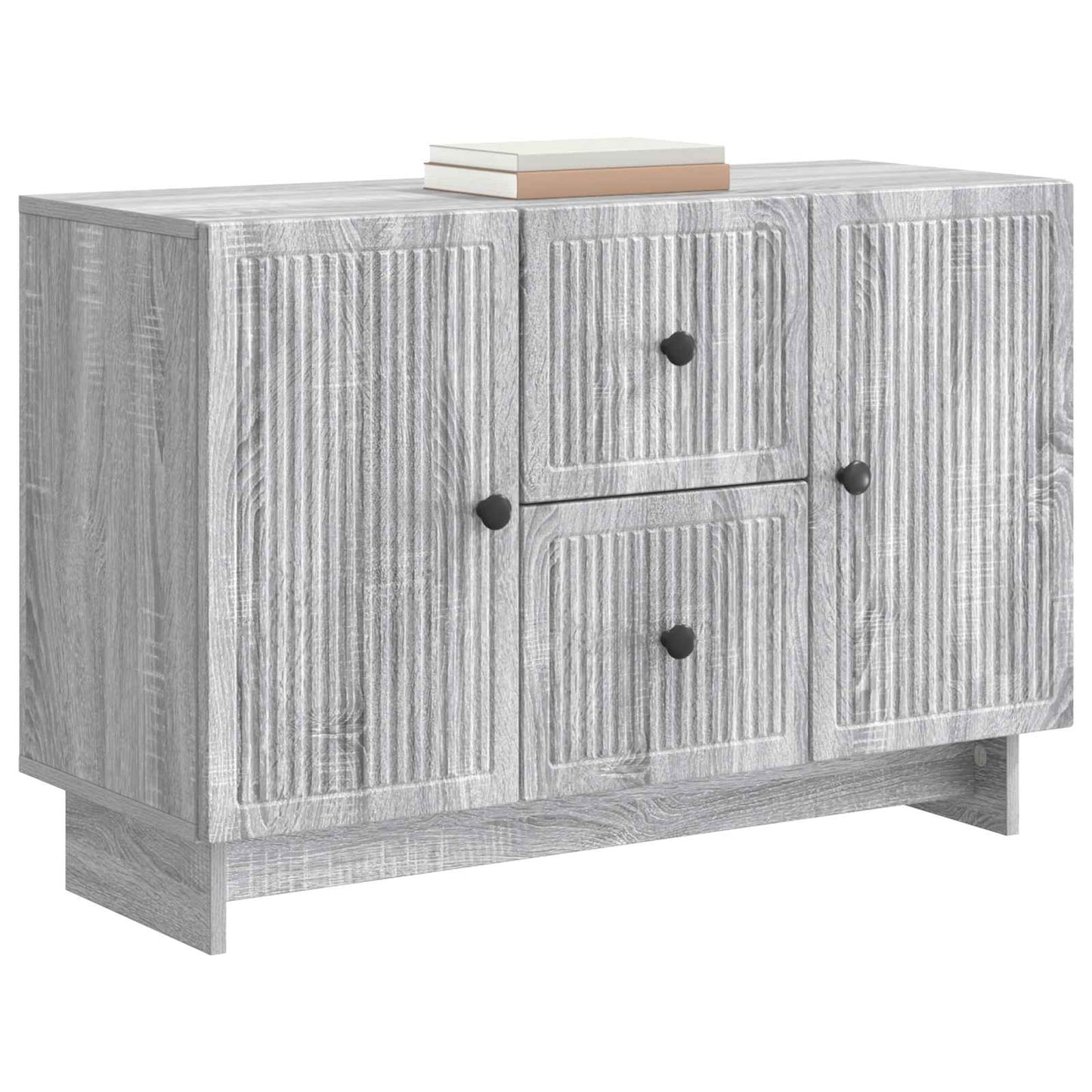 Sideboard Grå sonoma-ek 89 x 34,5 x 60 cm Konstruerat trä