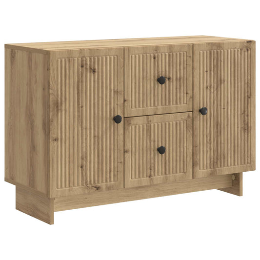 Sideboard med låda Artisan-ek 89 x 34,5 x 60 cm Konstruerat trä