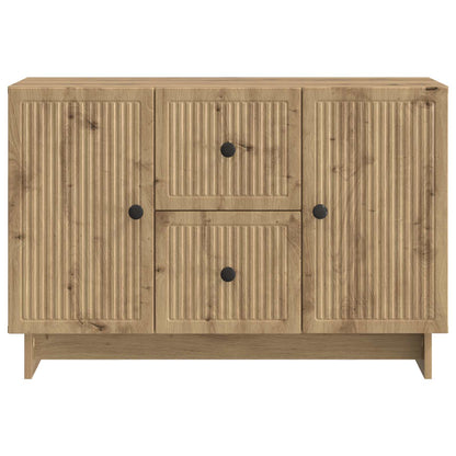 Sideboard med låda Artisan-ek 89 x 34,5 x 60 cm Konstruerat trä