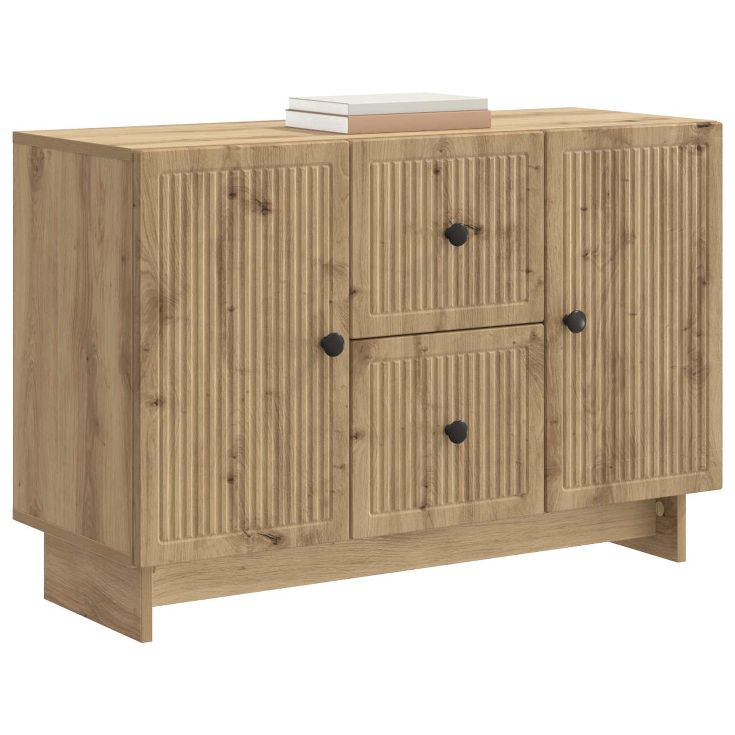 Sideboard med låda Artisan-ek 89 x 34,5 x 60 cm Konstruerat trä