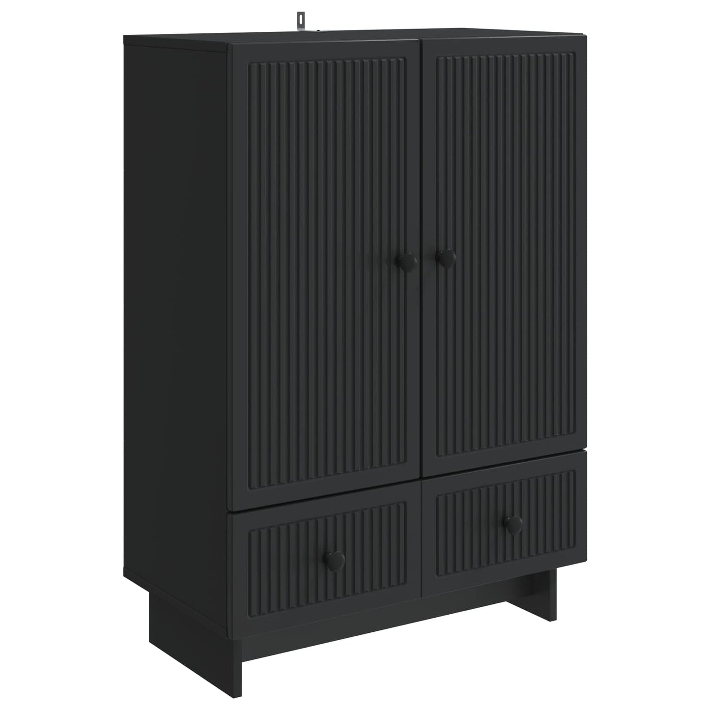 Sideboard Svart 66 x 34,5 x 95 cm Konstruerat trä