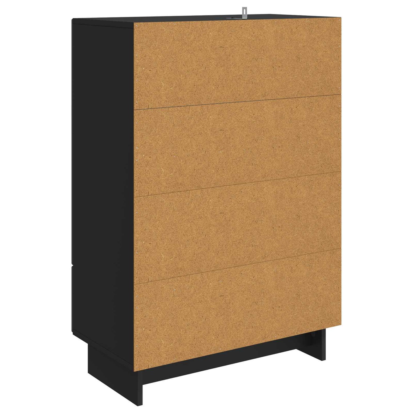 Sideboard Svart 66 x 34,5 x 95 cm Konstruerat trä