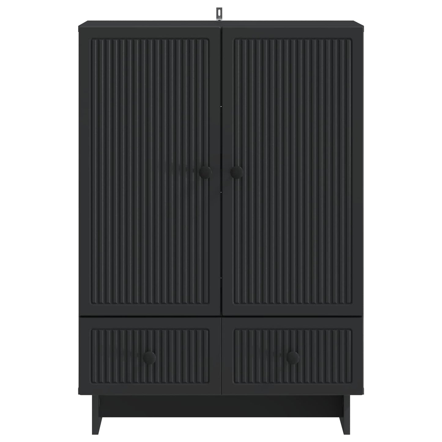 Sideboard Svart 66 x 34,5 x 95 cm Konstruerat trä