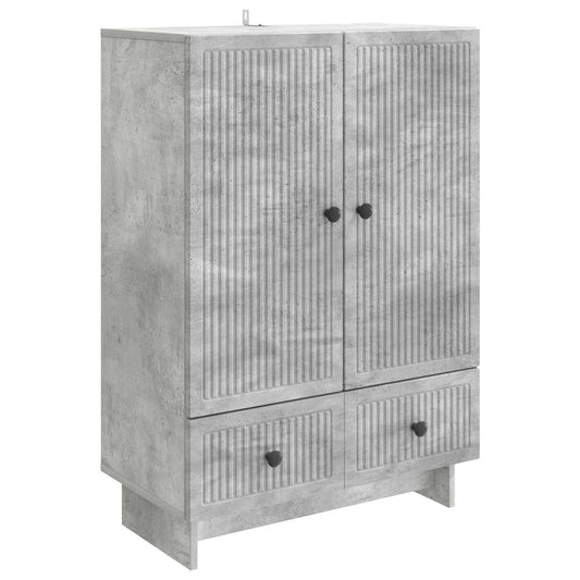 Sideboard BetongGrå 66 x 34,5 x 95 cm Konstruerat trä