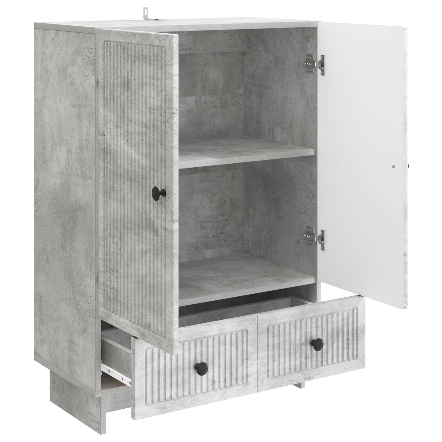 Sideboard BetongGrå 66 x 34,5 x 95 cm Konstruerat trä