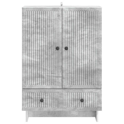Sideboard BetongGrå 66 x 34,5 x 95 cm Konstruerat trä