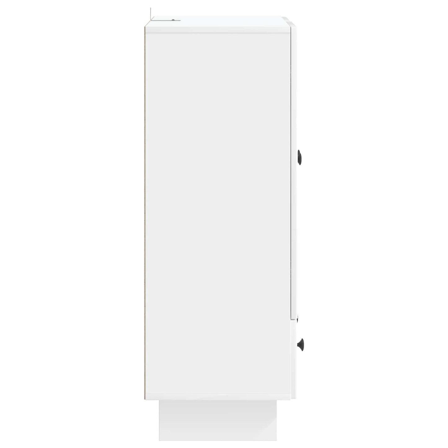 Sideboard Högblank Vit 66 x 34,5 x 95 cm Konstruerat trä