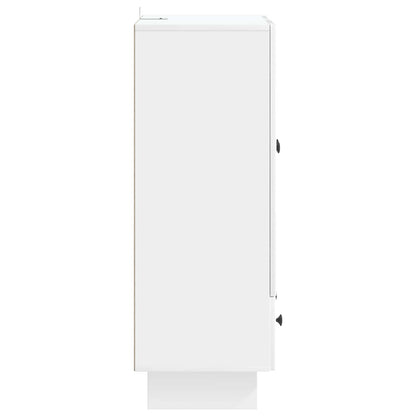 Sideboard Högblank Vit 66 x 34,5 x 95 cm Konstruerat trä
