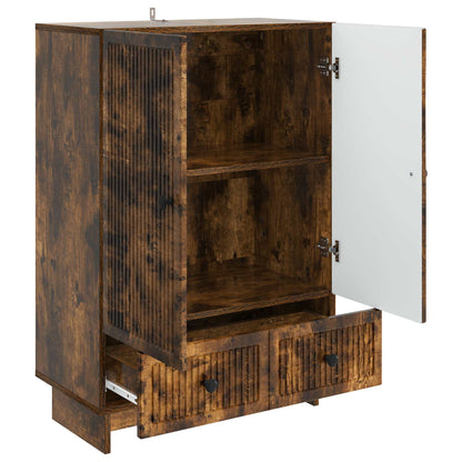 Sideboard Rökt Ek 66 x 34,5 x 95 cm Konstruerat trä