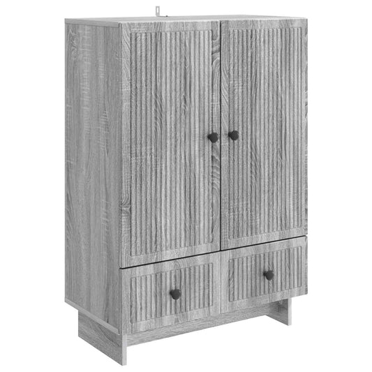 Sideboard Grå Sonoma 66 x 34,5 x 95 cm Konstruerat trä