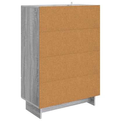 Sideboard Grå Sonoma 66 x 34,5 x 95 cm Konstruerat trä