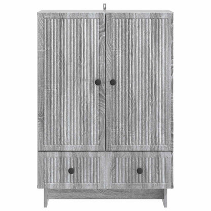 Sideboard Grå Sonoma 66 x 34,5 x 95 cm Konstruerat trä