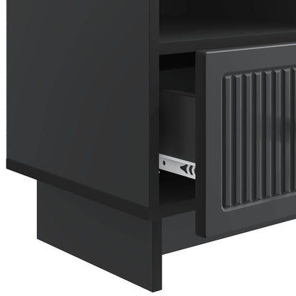 TV-Möbel Svart TV-skåp med låda 102 x 34,5 x 50 cm