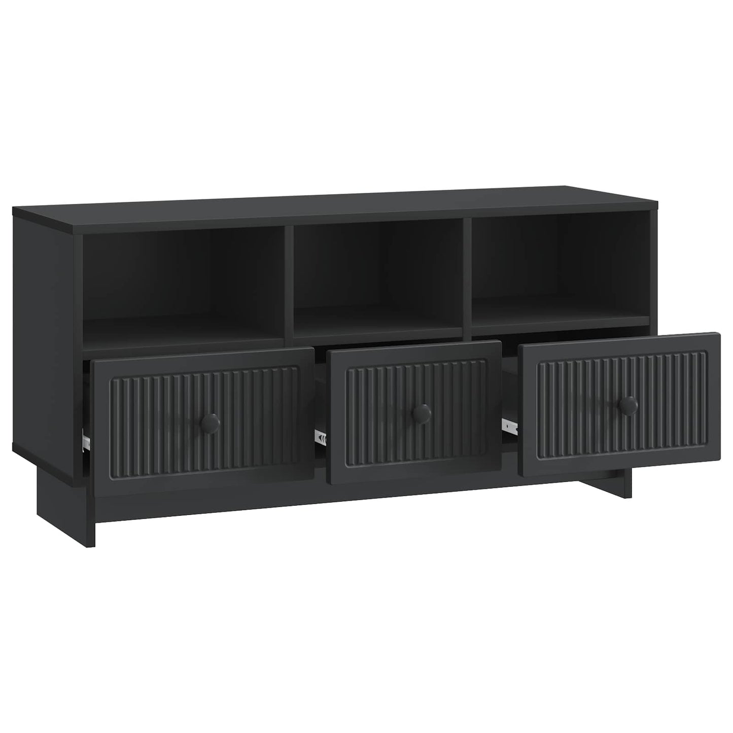 TV-Möbel Svart TV-skåp med låda 102 x 34,5 x 50 cm