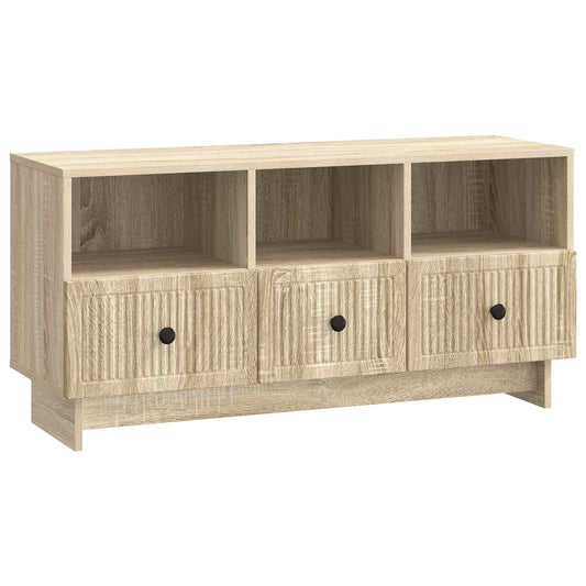TV-Möbel Sonoma Ek TV-skåp med låda 102 x 34,5 x 50 cm