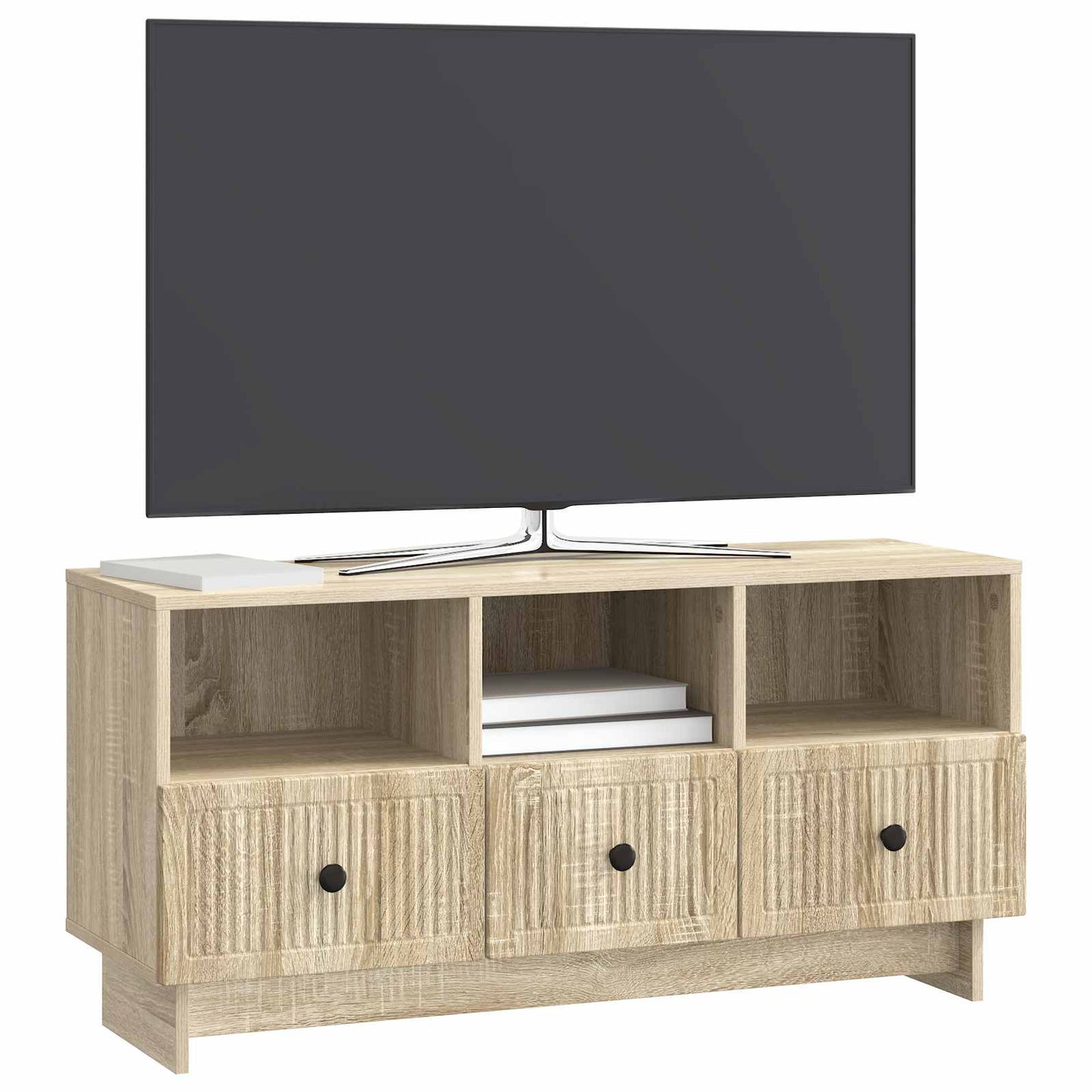 TV-Möbel Sonoma Ek TV-skåp med låda 102 x 34,5 x 50 cm