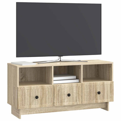 TV-Möbel Sonoma Ek TV-skåp med låda 102 x 34,5 x 50 cm