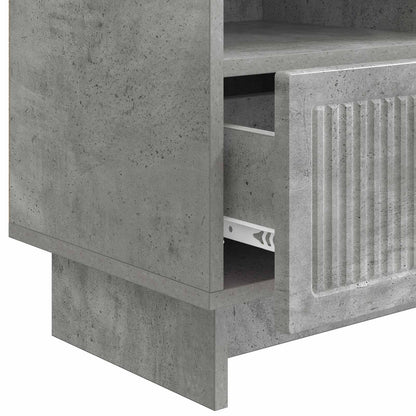 TV-Möbel Betonggrå TV-skåp med låda 102 x 34,5 x 50 cm