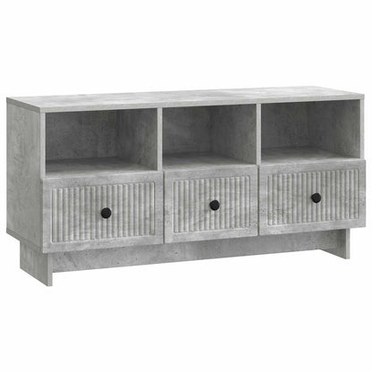TV-Möbel Betonggrå TV-skåp med låda 102 x 34,5 x 50 cm