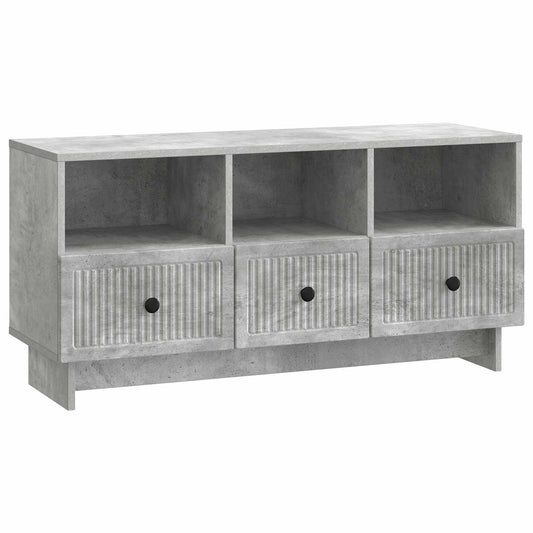 TV-Möbel Betonggrå TV-skåp med låda 102 x 34,5 x 50 cm