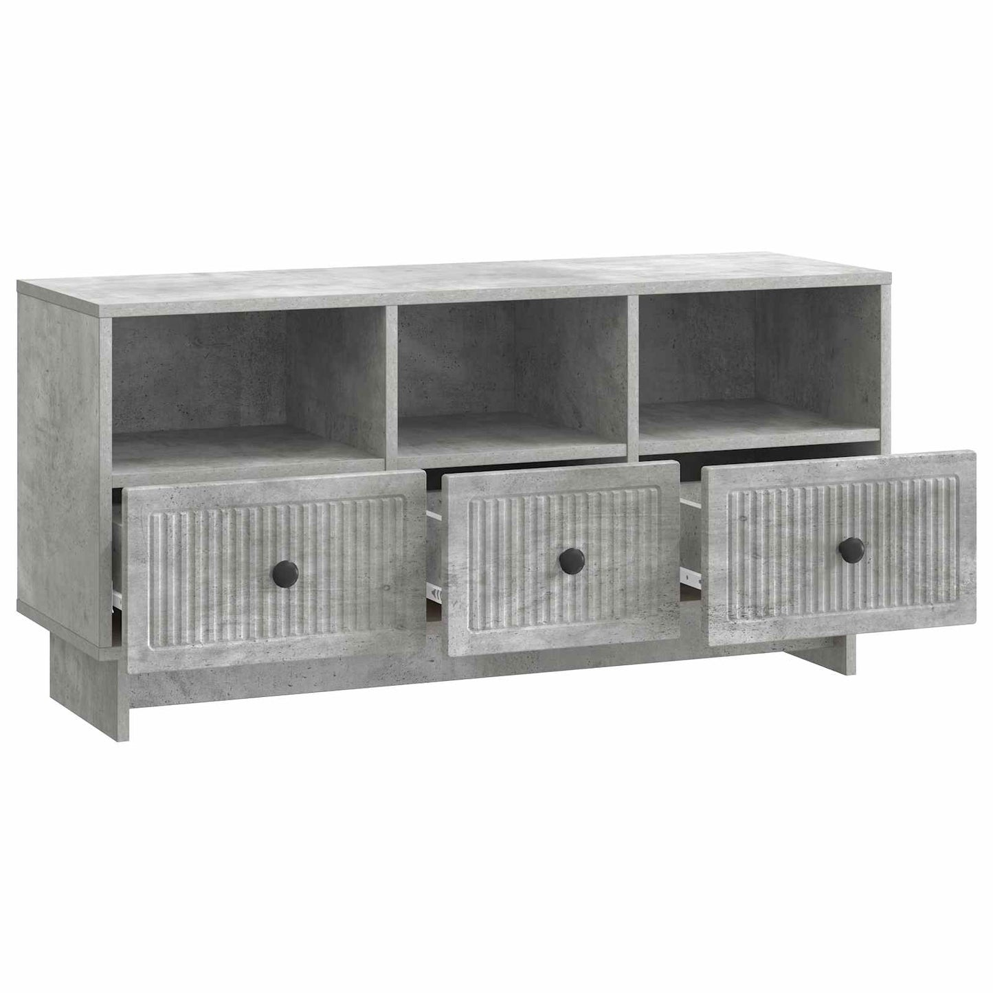 TV-Möbel Betonggrå TV-skåp med låda 102 x 34,5 x 50 cm