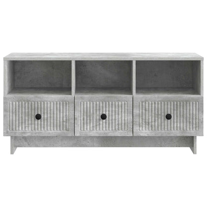 TV-Möbel Betonggrå TV-skåp med låda 102 x 34,5 x 50 cm