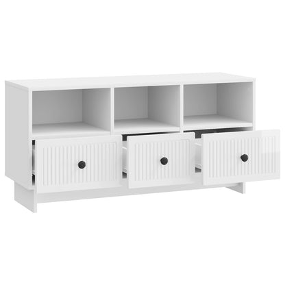 TV-Möbel Högglans Vit TV-skåp 102 x 34,5 x 50 cm