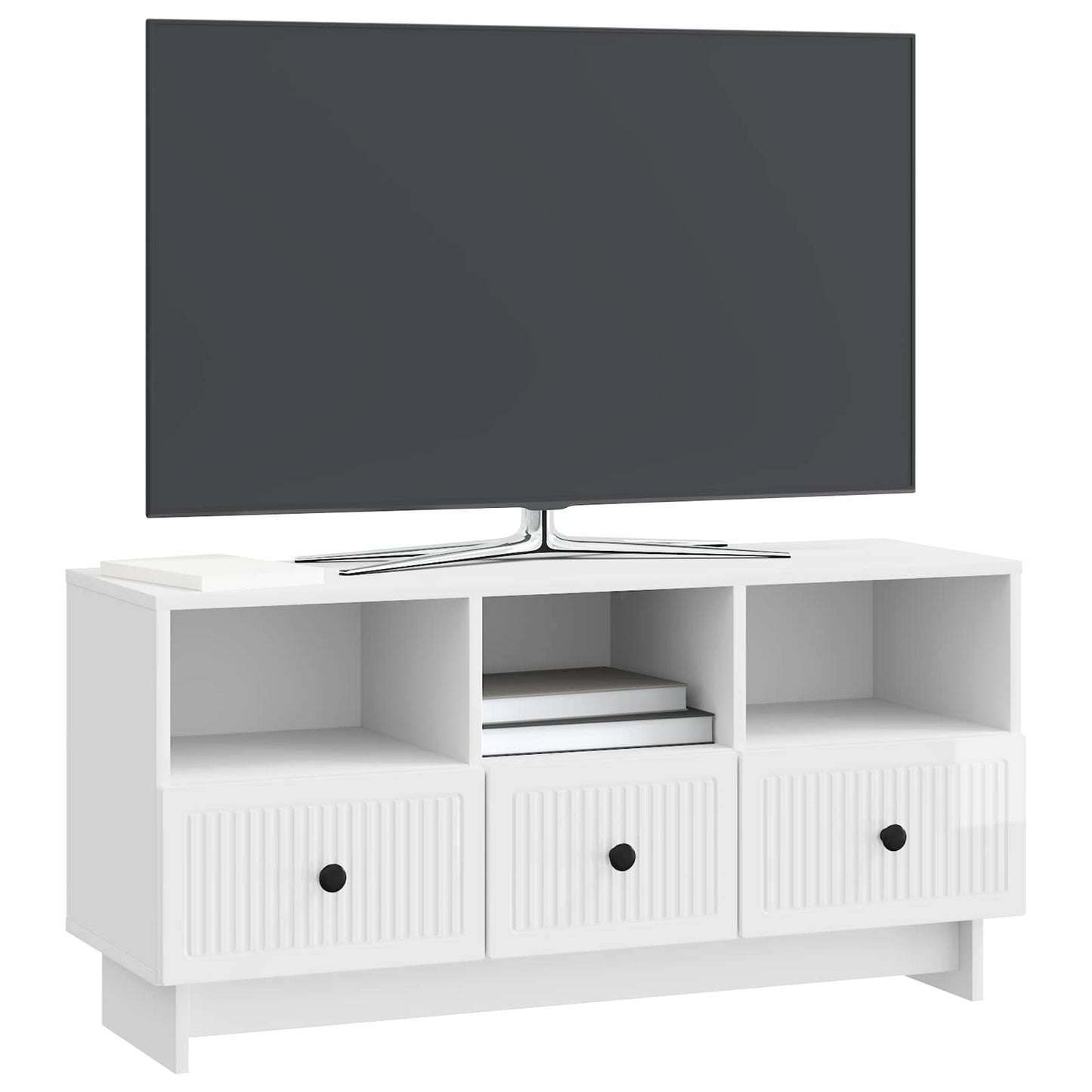 TV-Möbel Högglans Vit TV-skåp 102 x 34,5 x 50 cm