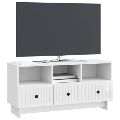 TV-Möbel Högglans Vit TV-skåp 102 x 34,5 x 50 cm