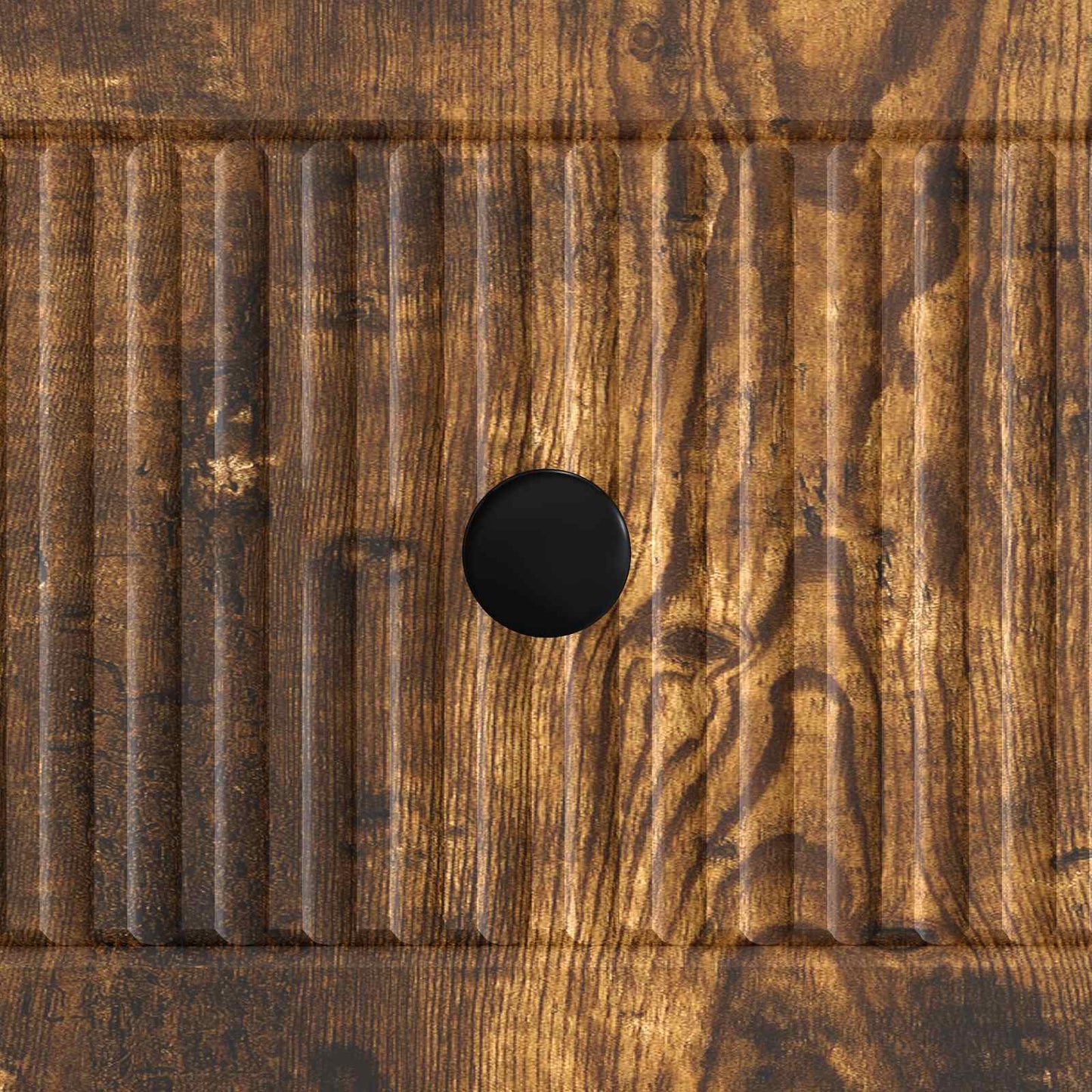 TV-Möbel Rökfärgad Ek TV-skåp med låda 102 x 34,5 x 50 cm