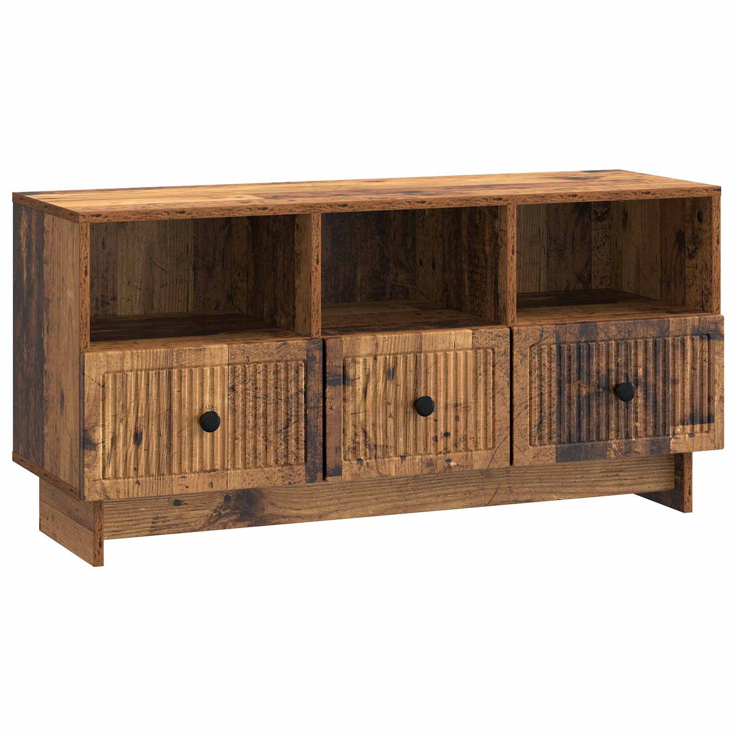 TV-Möbel Äldrat Trä TV-skåp med låda 102 x 34,5 x 50 cm