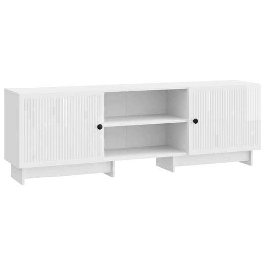 TV-skåp Högblank Vit 150 x 31 x 50 cm Konstruerat trä