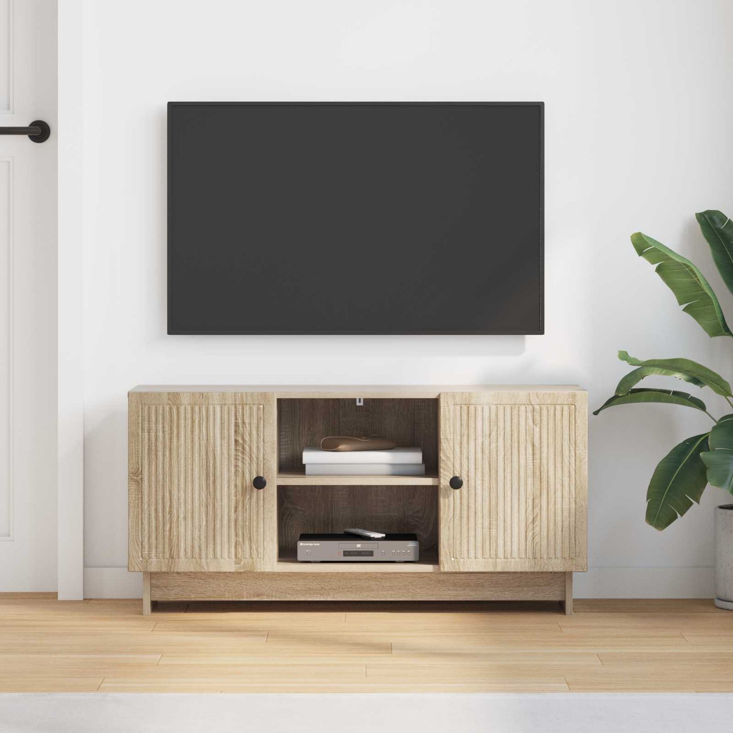 TV-skåp Sonoma-ek 102 x 34,5 x 50 cm Konstruerat trä