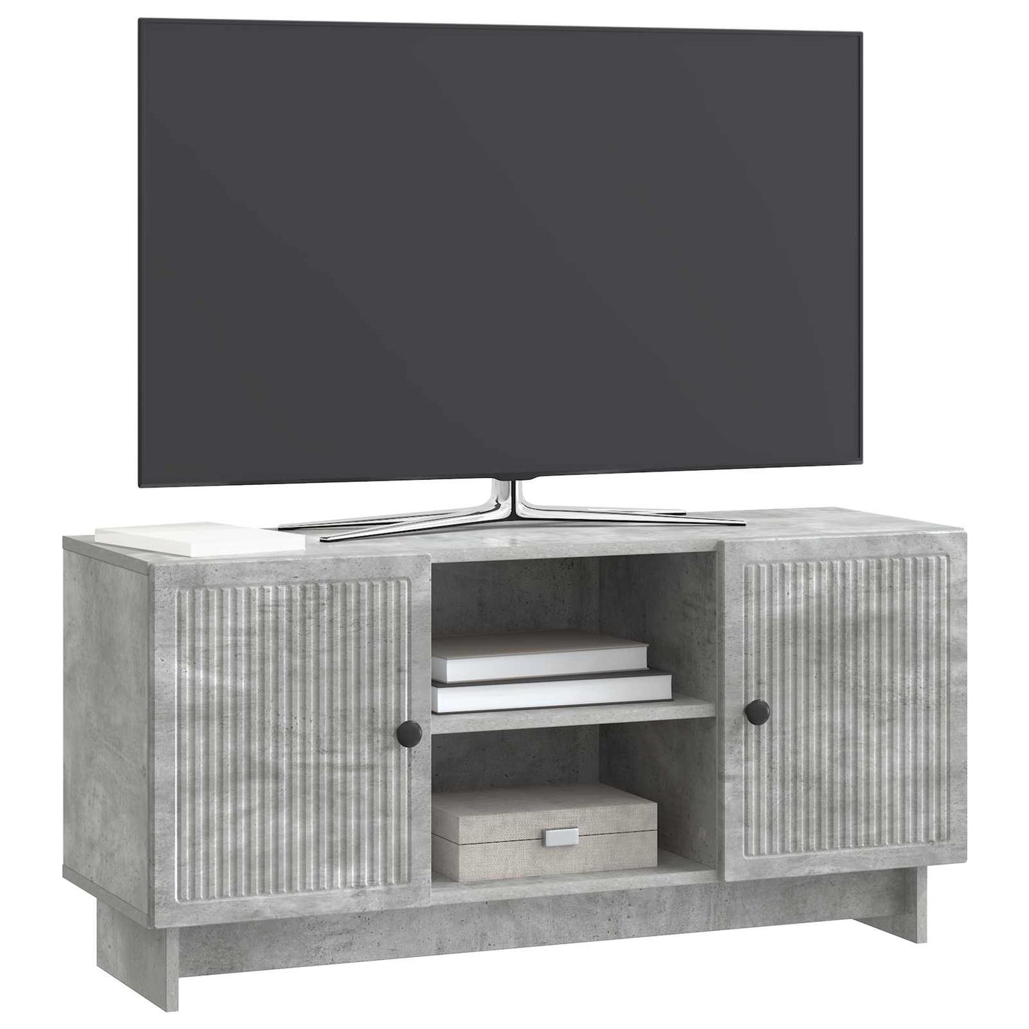 TV-skåp Betonggrå 102 x 34,5 x 50 cm Konstruerat trä