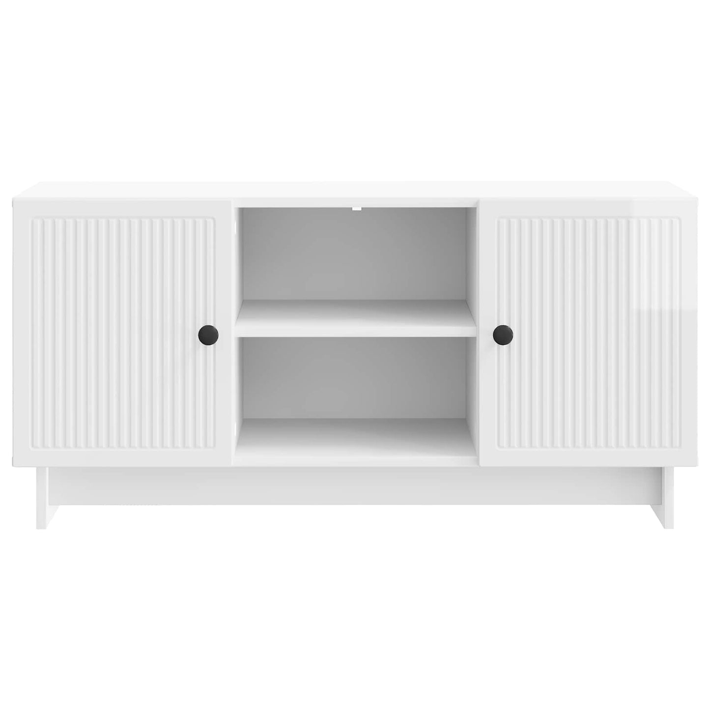 TV-skåp Högblanka vita 102 x 34,5 x 50 cm Konstruerat trä